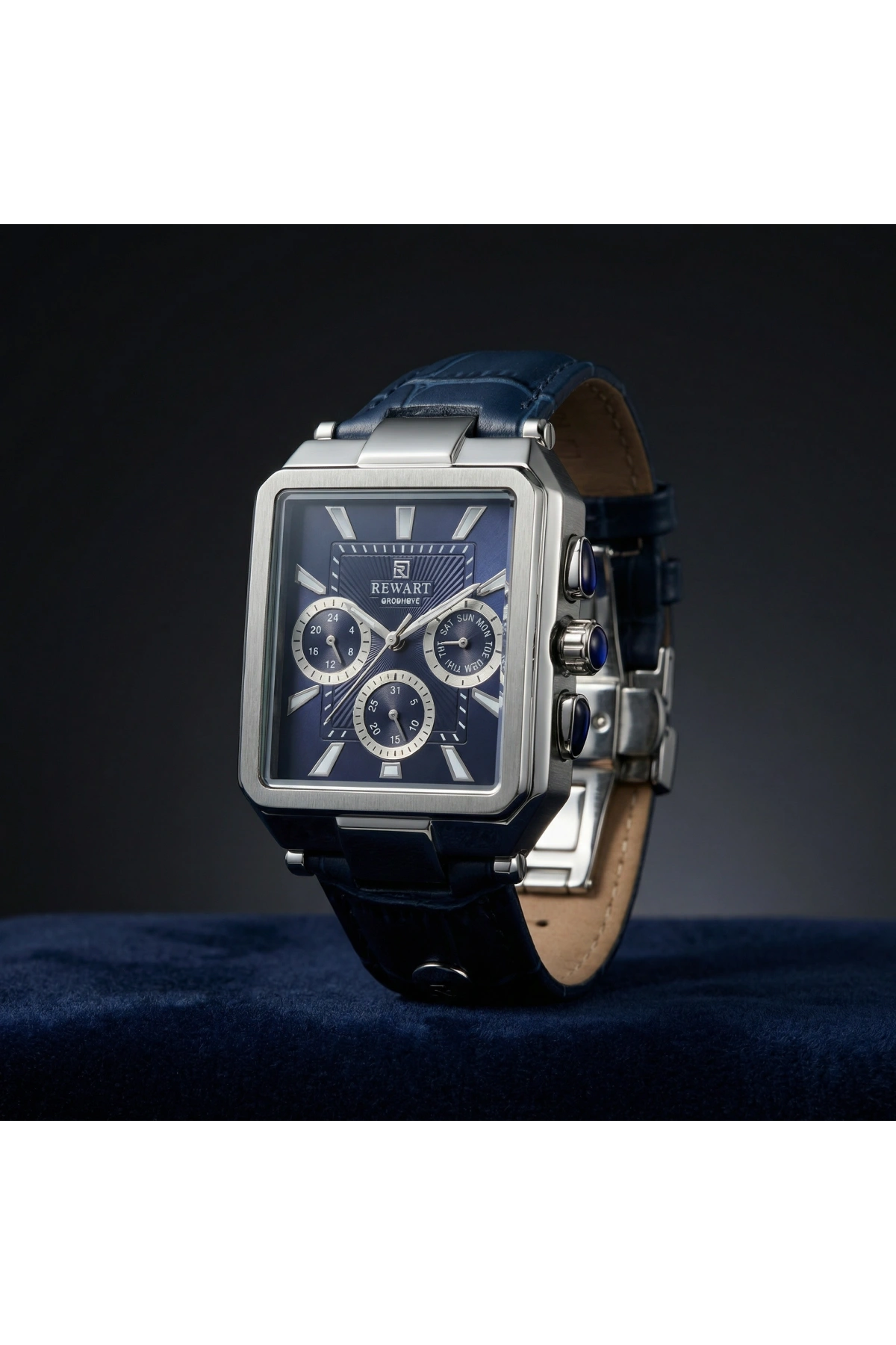 A147503 Deri Kordonlu Excellent Erkek Kol Saati -Lacivert