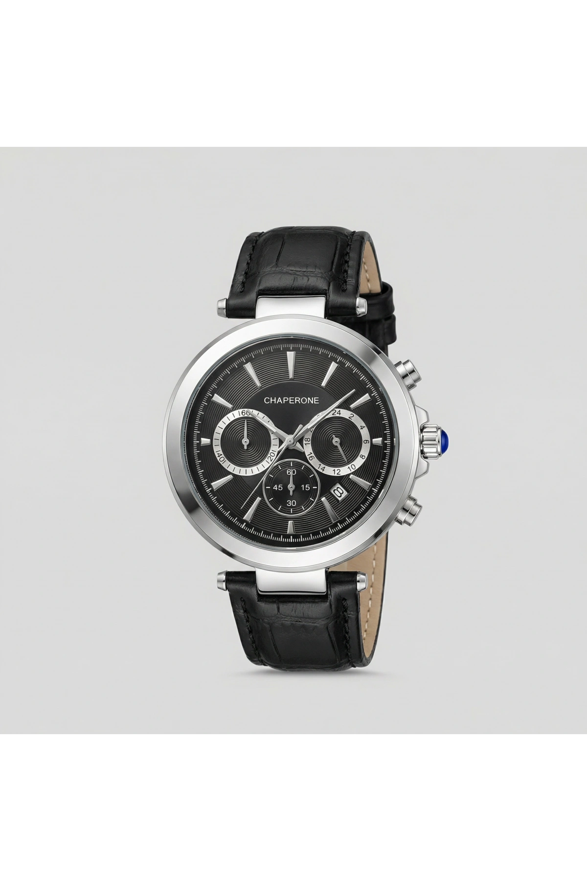 C491 Deri Kordonlu Excellent Erkek Kol Saati -Siyah