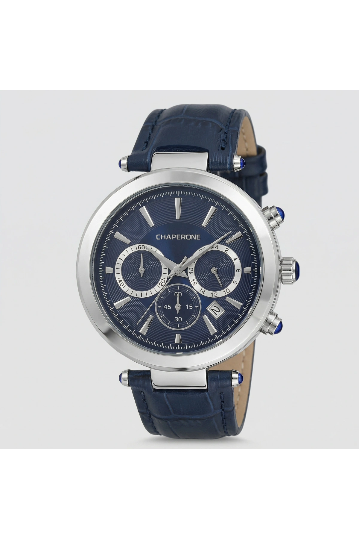 C492 Deri Kordonlu Excellent Erkek Kol Saati -Lacivert