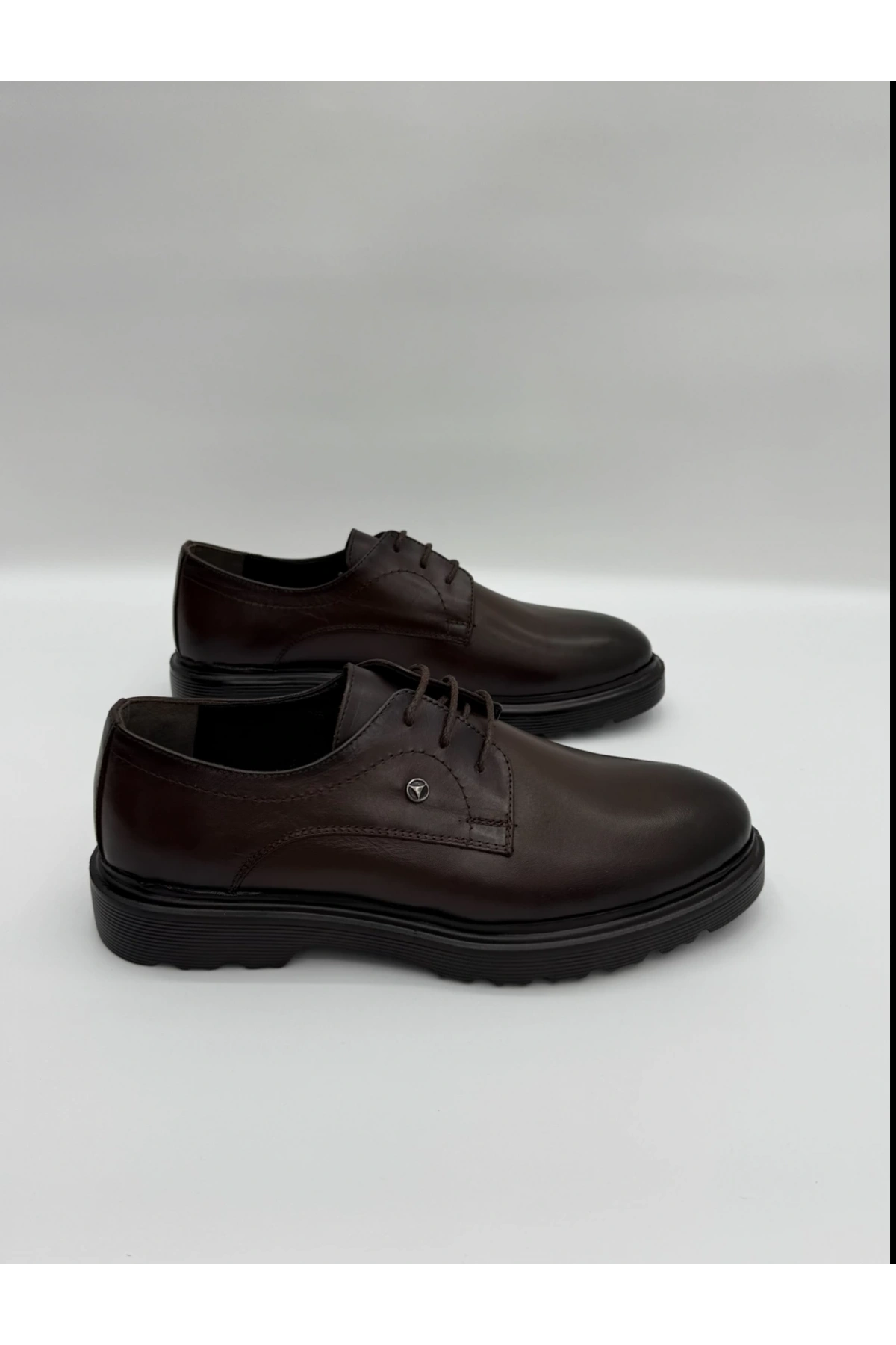 Erkek Bagcıklı Deri Eva Taban Ayakkabı-Kahverengi