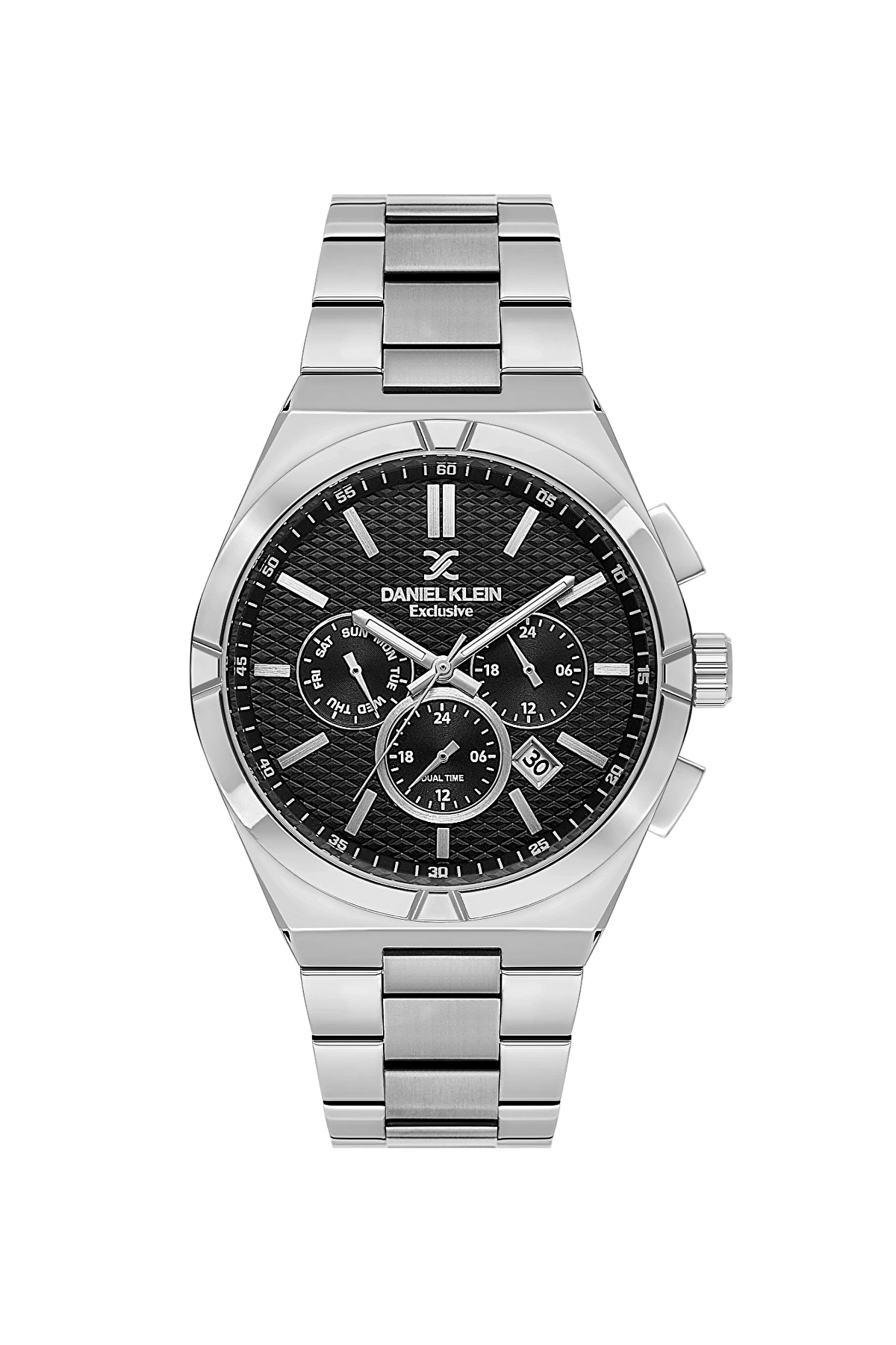 Erkek D.K 14237-2 Metal Kordonlu Exclusive Erkek Kol Saati -Gri Siyah