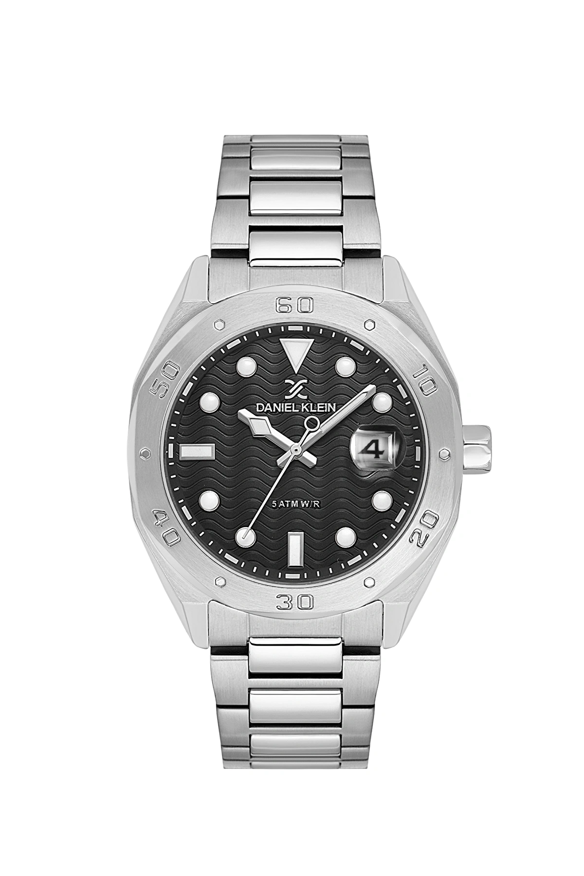 Erkek D.K 14076-1 Metal Kordonlu Exclusive Erkek Kol Saati -Gri Siyah