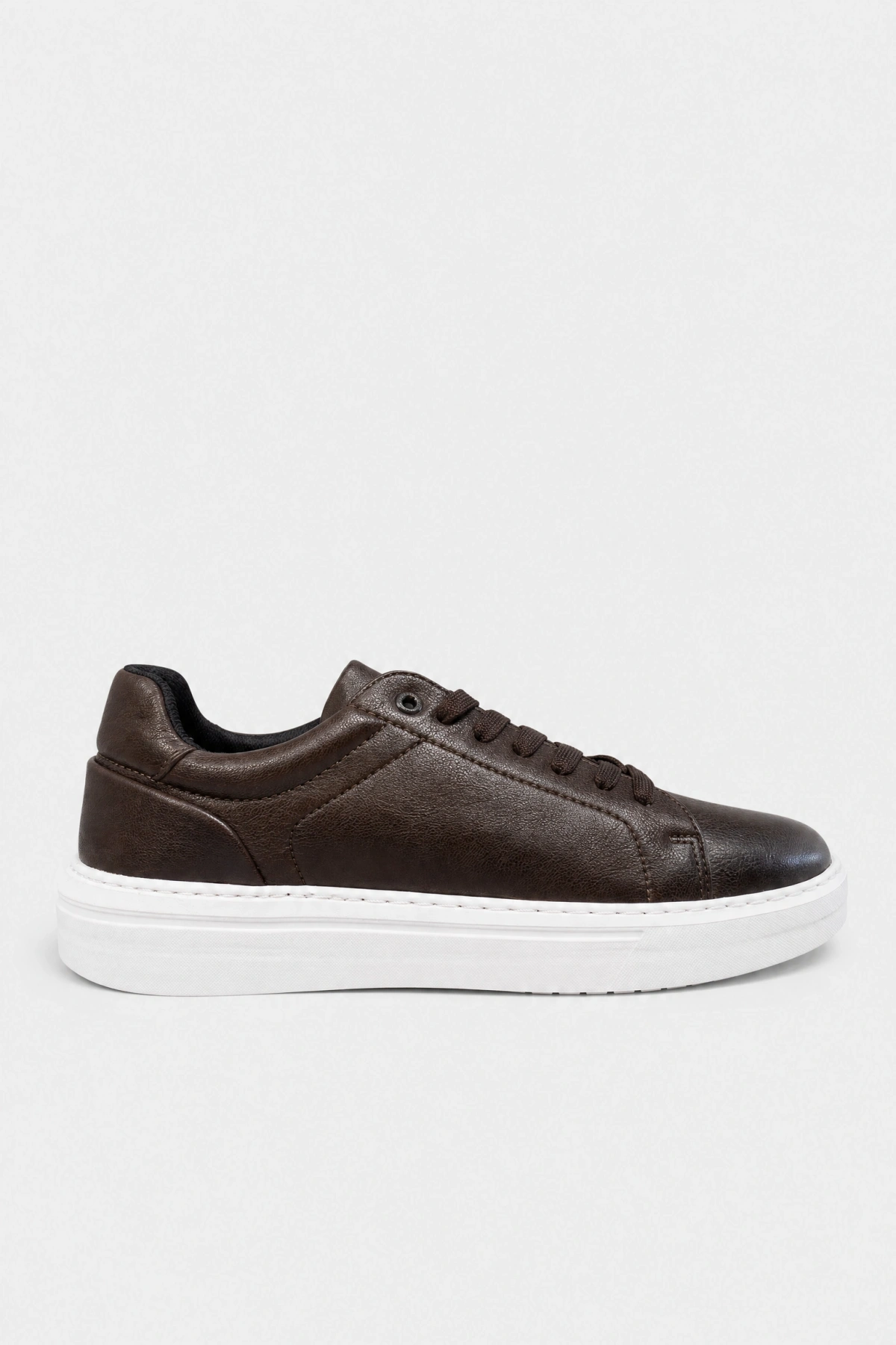 Erkek Eva Taban Sneakers Ayakkabı- Kahve Beyaz