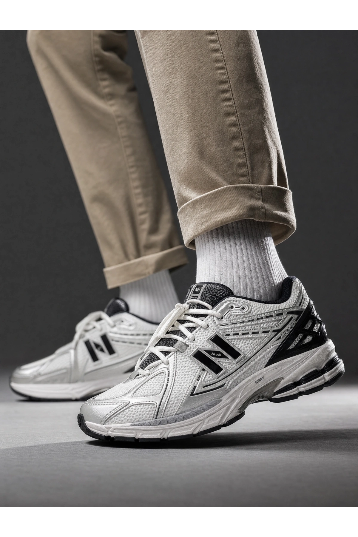 Erkek New Balance 1906R Spor Ayakkabı -Beyaz Siyah