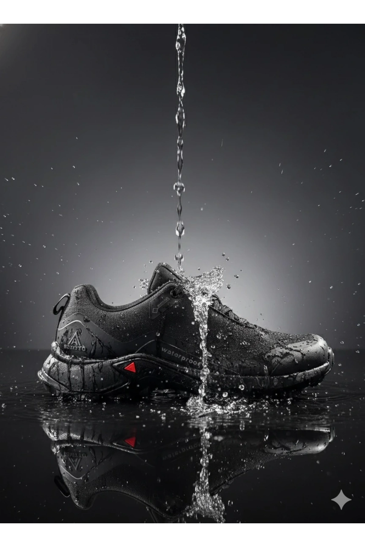 Erkek Su Geçirmez Outdoor Spor Ayakkabı- Siyah