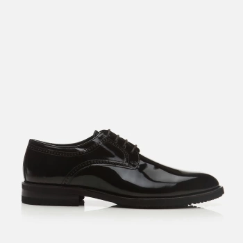 Erkek Bağcıklı Klasik Rugan Ayakkabı- Siyah