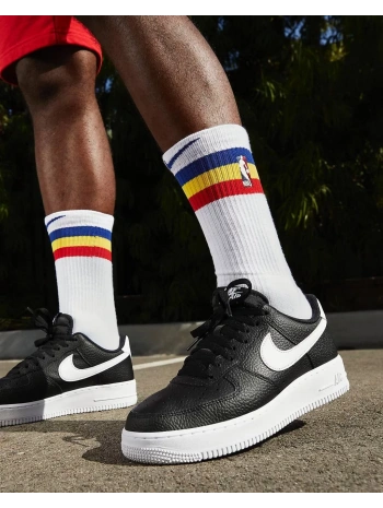 Unisex Deri Airforce Günlük Spor Ayakkab-Siyahı-Beyaz