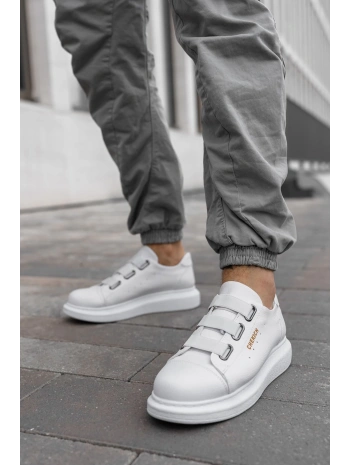 Erkek Bağcıksız Eva Taban Günlük Spor Ayakkabı -Beyaz