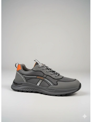 Erkek Günlük Ortopedik Akıllı Taban Spor Ayakkabı - Gri