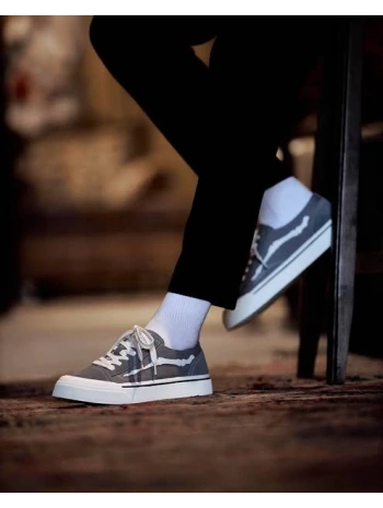 Yeni Nesil Teknoloji Eva Taban Günlük Vans Ayakkabı - Gri