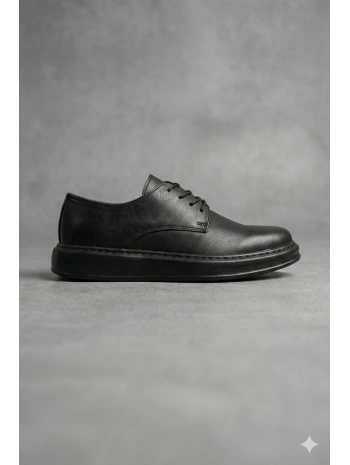 Yeni Sezon Erkek Tarz Casual Sneakers Günlük Spor Rahat Ayakkabı-Siyah-Siyah