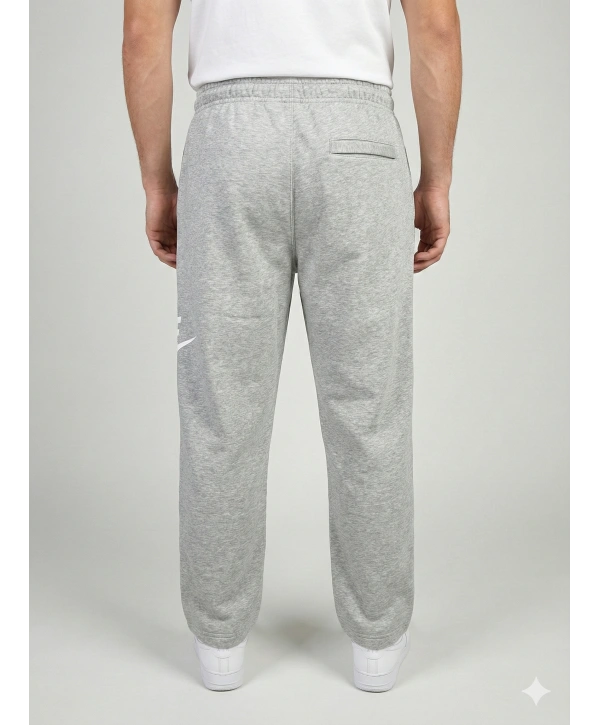 Erkek Beli Lastikli Bagy Kalıp Paçası Lastikli Eşofman -Gri