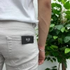 Erkek Dar Kesim Silimfit Likralı Kot Pantolon- Açık Gri