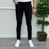 Erkek Dar Kesim Silimfit Likralı Kot Pantolon-Siyah