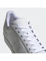 Unisex Deri Superstar Günlük Spor Ayakkabı-Beyaz-Beyaz