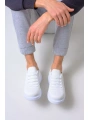 Erkek Tarz Casual Sneaker Günlük Spor Bez Ayakkabı -Beyaz