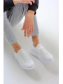 Erkek Tarz Casual Sneaker Günlük Spor Bez Ayakkabı -Beyaz