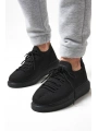 Erkek Tarz Casual Sneaker Günlük Spor Bez Ayakkabı -Siyah-Siyah
