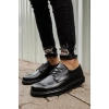 Yeni Sezon Erkek Tarz Casual Sneakers Günlük Spor Rahat Ayakkabı-Siyah-Siyah