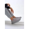 Erkek Tarz Casual Sneaker Günlük Spor Bez Ayakkabı -Gri