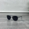 Erkek Unisex Oval Çerçeve Kemik Güneş Gözlügü -Gri