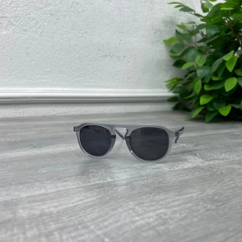 Erkek Unisex Oval Çerçeve Kemik Güneş Gözlügü -Gri