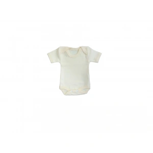 Sema Baby Yarım Kol Badi (Body) 0-3 Ay - Ekru