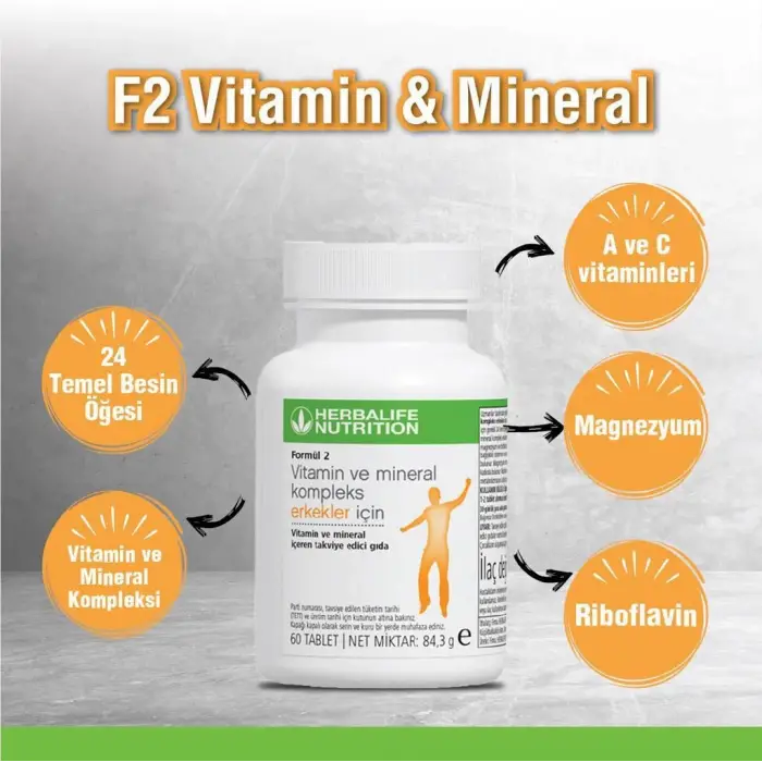 Formül 2 Vitamin ve Mineral Kompleks Erkekler İçin