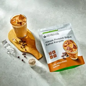 Yüksek Proteinli Soğuk Kahve Karışımı Latte Macchiato 308 g