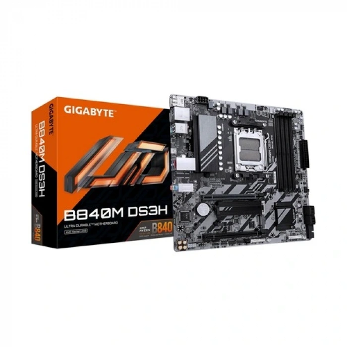 Gigabyte B840m Ds3h Soket Am5 Ddr5 8200mhz Oc Matx Gaming Aaaa11gıg0039