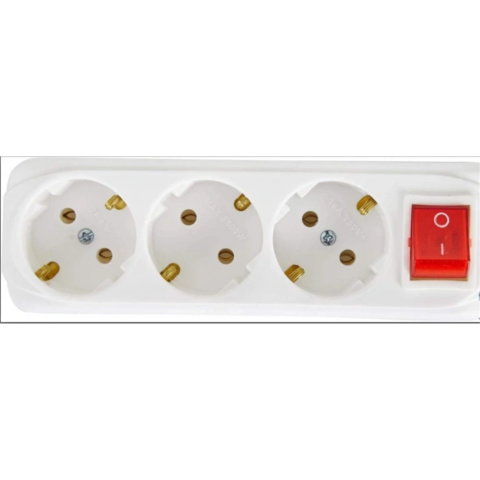 Almera 3lü 3mt Anahtarlı Topraklı Priz (9230203)