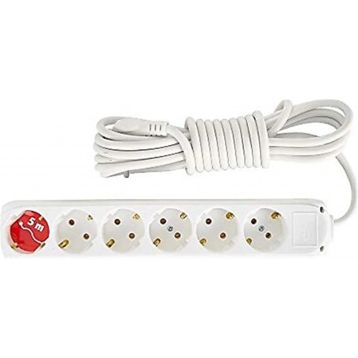 Almera 6lı 5mt Topraklı Priz (9260105)