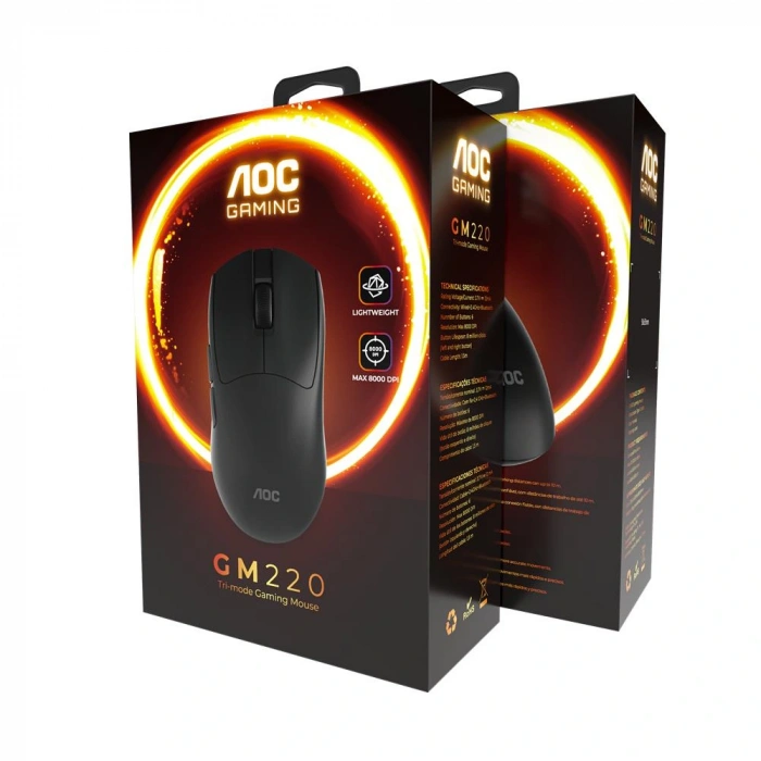 AOC GM220B KAblolu+2.4G+ Bluetooth Three-Mode Mouse