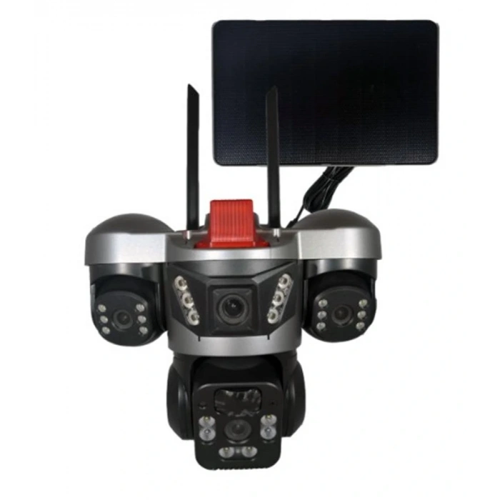 Apronx APX-WSP364 9Mp 3.6mm 2-2.8mm 4G Solar Üç Kamera 24 Led PTZ
