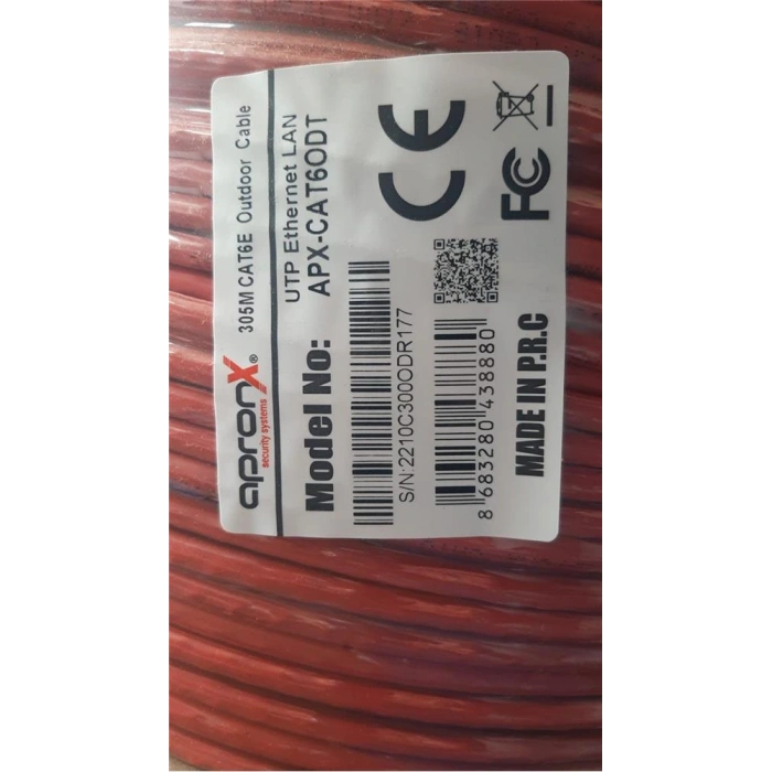 Apronx Cat6 23AWG 305Mt Outdoor 0,57mm Turuncu Utp Kablo