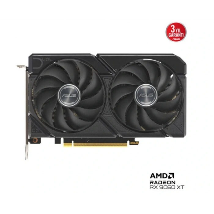 Asus Dual Radeon RX 9060 XT DUAL-RX9060XT-8G 8GB GDDR6 128 Bit Ekran Kartı