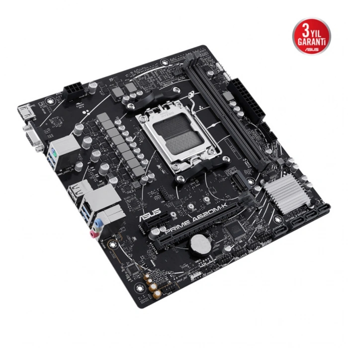 ASUS PRIME A620M-K 6400MHz OC DDR5 Soket AM5 M.2 HDMI VGA mATX Anakart