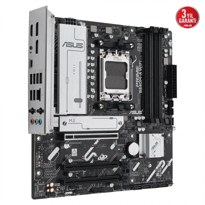 ASUS PRIME B840M-A WIFI 7600MHz OC DDR5 Soket AM5 M.2 HDMI DP mATX Anakart