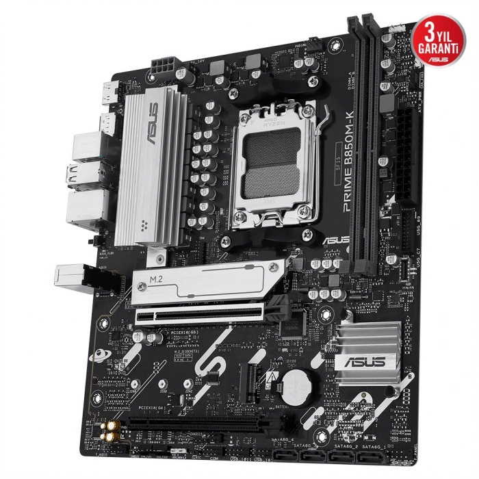 ASUS PRIME B850M-K 8200MHz DDR5 Soket AM5 M.2 HDMI DP mATX Anakart
