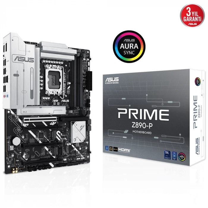 ASUS PRIME Z890-P DDR5 1851 8400+MHz(OC) ATX Gaming Anakart