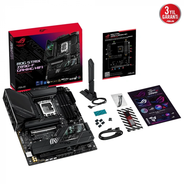 ASUS ROG STRIX Z890-F GAMING WIFI 1851 DDR5 8800+MHz(OC) ATX Gaming Anakart