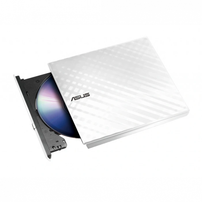 ASUS SDRW-08D2S-U Lite, Usb 2.0, External, Beyaz,  Slim, Optik Okuyucu/Yazıcı