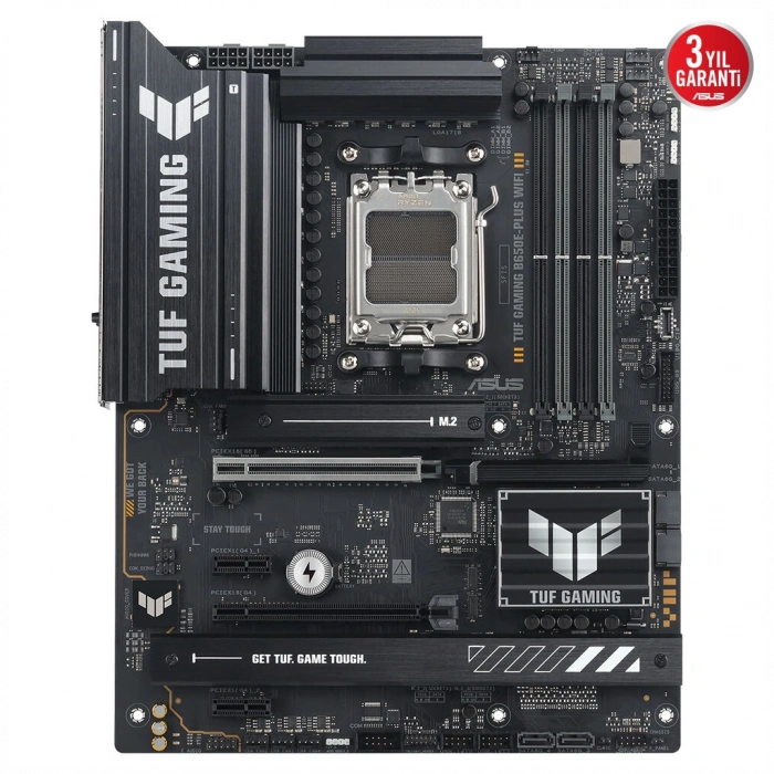 ASUS TUF GAMING B650E-PLUS WIFI 8000MHz OC DDR5 Soket AM5 M.2 HDMI DP mATX Anakart