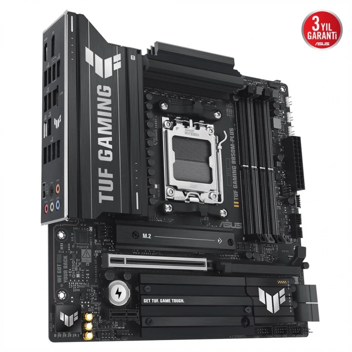 ASUS TUF GAMING B850M-PLUS 8000MHz OC DDR5 Soket AM5 M.2 HDMI DP mATX Anakart