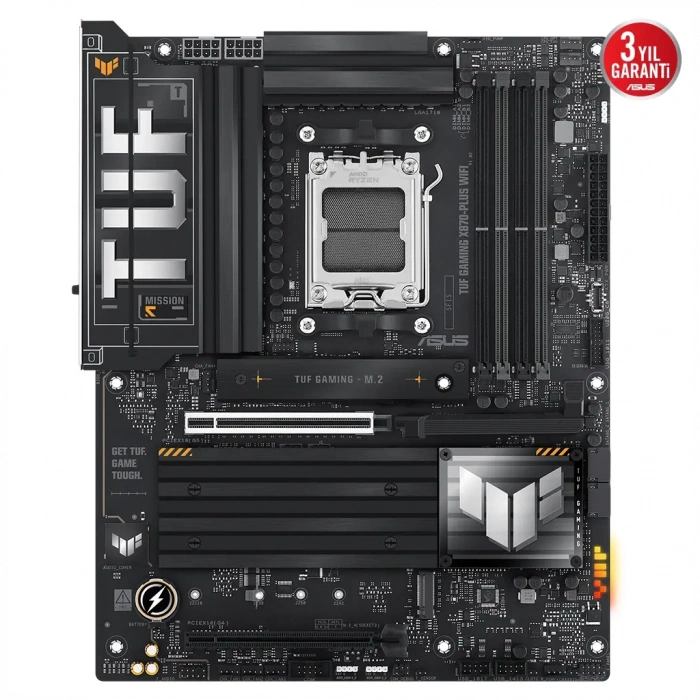 ASUS TUF GAMING X870-PLUS WIFI 8000MHz OC DDR5 Soket AM5 M.2 HDMI ATX Anakart