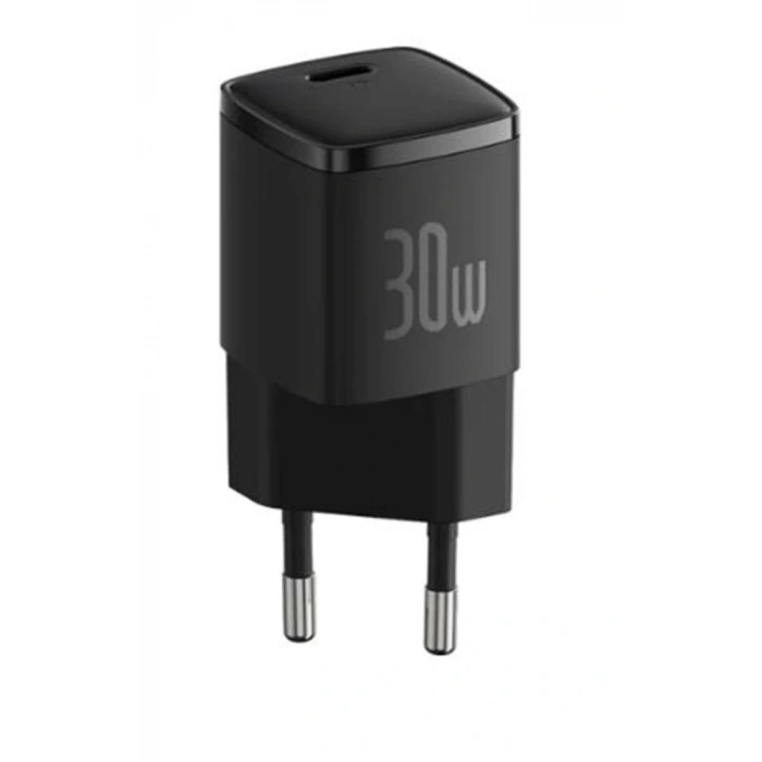 BASEUS CCXF000301 Cube Pro USB-C Hızlı Şarj Cihazı 30W Siyah
