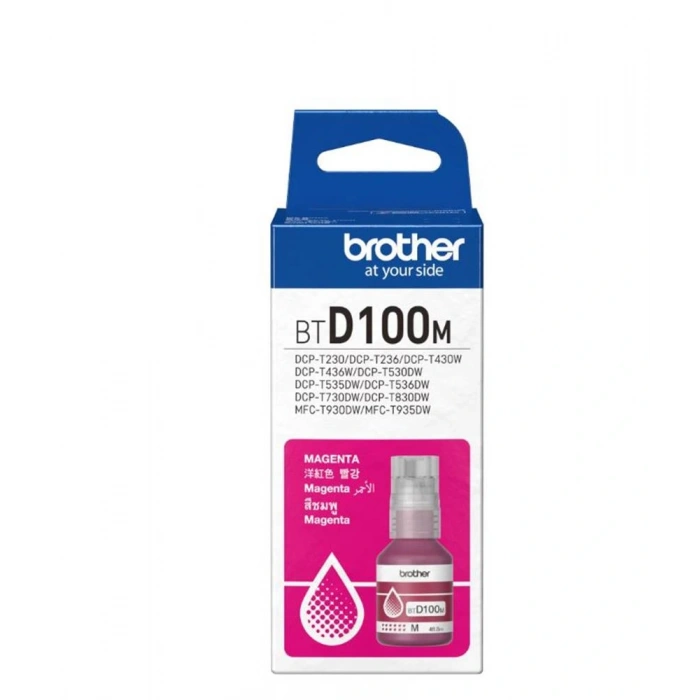 Brother BTD100M Magenta Kırmızı 5.000 Sayfa Şişe Mürekkep DCP-T430-T530-T730-T830  MFC-T930-T935