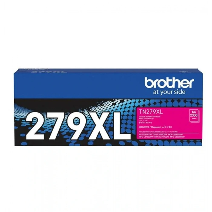 Brother TN-279XLM Magenta Kırmızı Toner HL-L3280CDW  DCP-L3520-3560 MFC-L3720-3760-8390 2.300 Sayfa