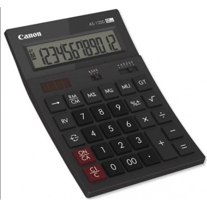 Canon AS-1200 HB 12 Hane Siyah Masa Üstü Hesap Makinesi
