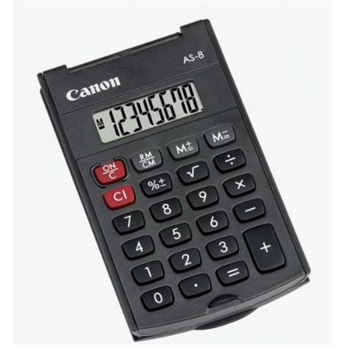 Canon AS-8 8 Hane Cep Tipi Kapaklı Hesap Makinesi